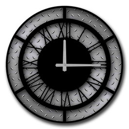 Wallity Reloj Decorativo de MDF Multicolor 5050MS-044